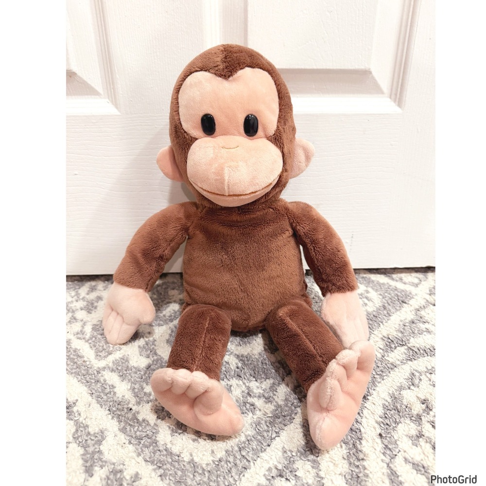Russ Applause Curious George Plush Monkey 17" Stuffed Animal Toy